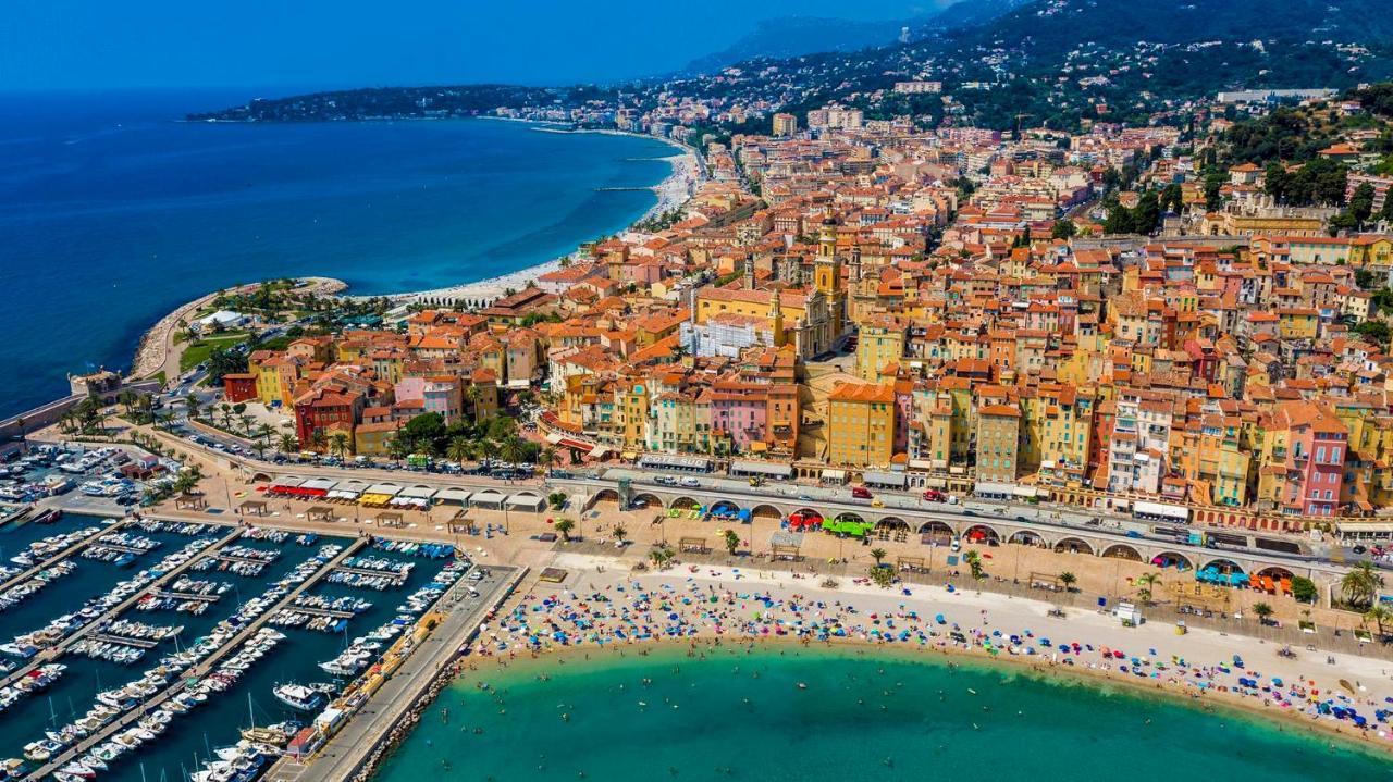 Superbe 2 Pieces Neuf A 100M De La Plage Menton Kültér fotó